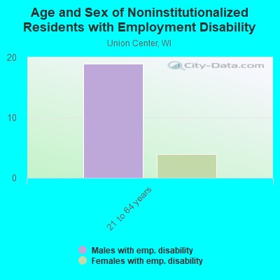 Age and Sex of Noninstitutionalized Residents with Employment Disability