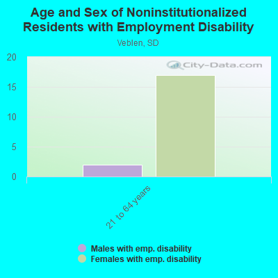 Age and Sex of Noninstitutionalized Residents with Employment Disability