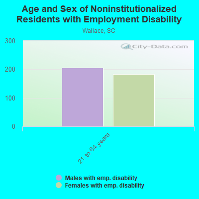 Age and Sex of Noninstitutionalized Residents with Employment Disability