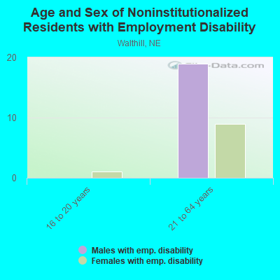 Age and Sex of Noninstitutionalized Residents with Employment Disability