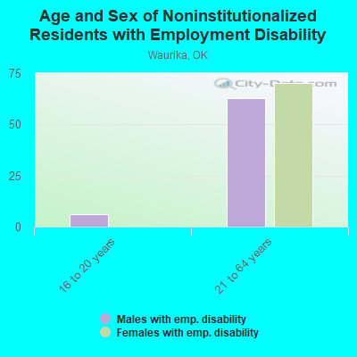 Age and Sex of Noninstitutionalized Residents with Employment Disability