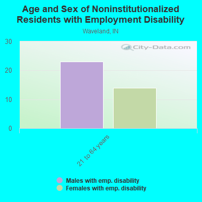 Age and Sex of Noninstitutionalized Residents with Employment Disability