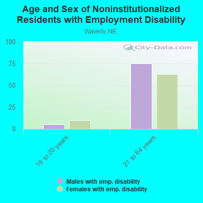 Age and Sex of Noninstitutionalized Residents with Employment Disability