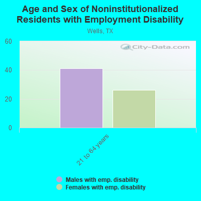 Age and Sex of Noninstitutionalized Residents with Employment Disability