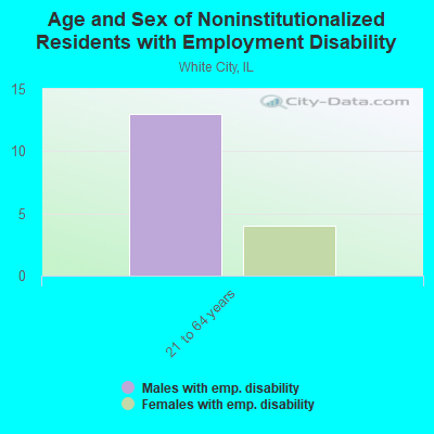 Age and Sex of Noninstitutionalized Residents with Employment Disability