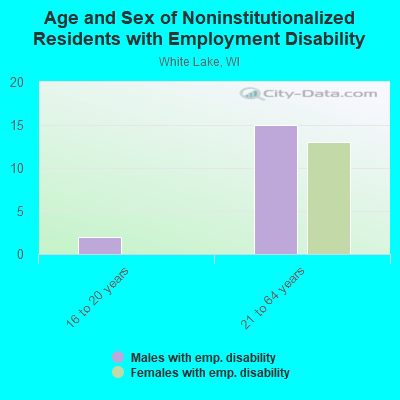 Age and Sex of Noninstitutionalized Residents with Employment Disability