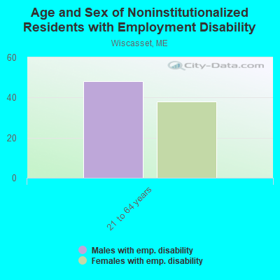 Age and Sex of Noninstitutionalized Residents with Employment Disability