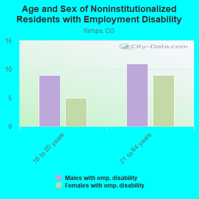 Age and Sex of Noninstitutionalized Residents with Employment Disability