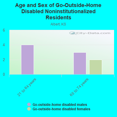 Age and Sex of Go-Outside-Home Disabled Noninstitutionalized Residents