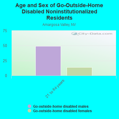 Age and Sex of Go-Outside-Home Disabled Noninstitutionalized Residents