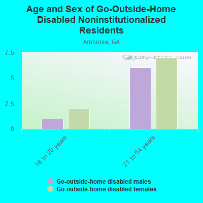 Age and Sex of Go-Outside-Home Disabled Noninstitutionalized Residents