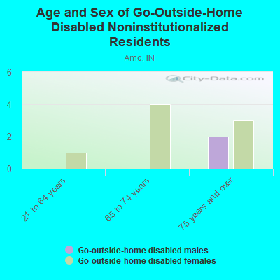 Age and Sex of Go-Outside-Home Disabled Noninstitutionalized Residents