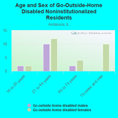 Age and Sex of Go-Outside-Home Disabled Noninstitutionalized Residents