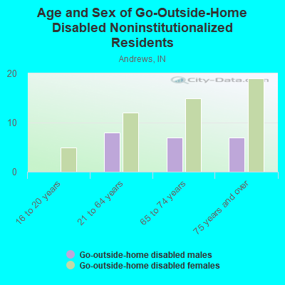 Age and Sex of Go-Outside-Home Disabled Noninstitutionalized Residents