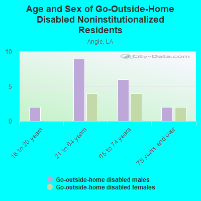 Age and Sex of Go-Outside-Home Disabled Noninstitutionalized Residents