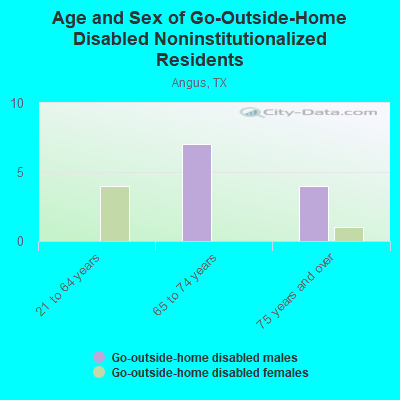 Age and Sex of Go-Outside-Home Disabled Noninstitutionalized Residents