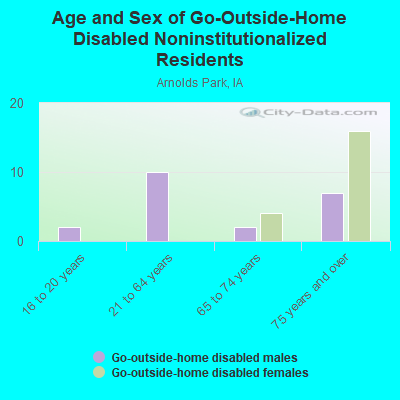 Age and Sex of Go-Outside-Home Disabled Noninstitutionalized Residents