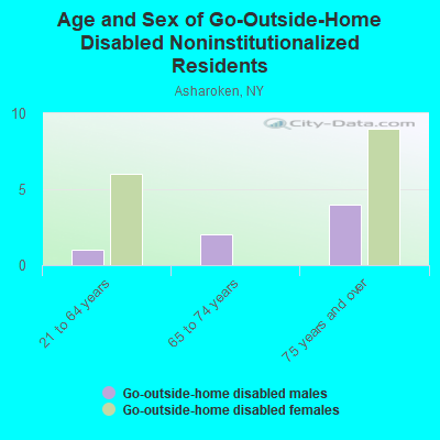 Age and Sex of Go-Outside-Home Disabled Noninstitutionalized Residents