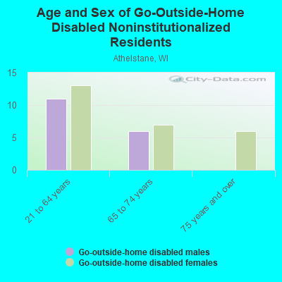 Age and Sex of Go-Outside-Home Disabled Noninstitutionalized Residents