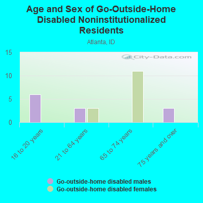 Age and Sex of Go-Outside-Home Disabled Noninstitutionalized Residents