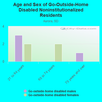 Age and Sex of Go-Outside-Home Disabled Noninstitutionalized Residents