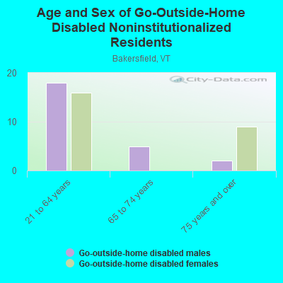 Age and Sex of Go-Outside-Home Disabled Noninstitutionalized Residents