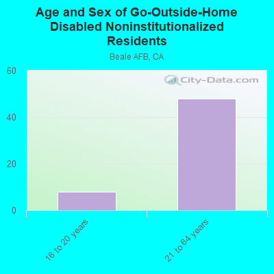 Age and Sex of Go-Outside-Home Disabled Noninstitutionalized Residents