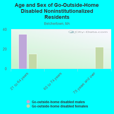 Age and Sex of Go-Outside-Home Disabled Noninstitutionalized Residents