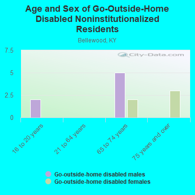 Age and Sex of Go-Outside-Home Disabled Noninstitutionalized Residents