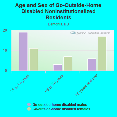 Age and Sex of Go-Outside-Home Disabled Noninstitutionalized Residents