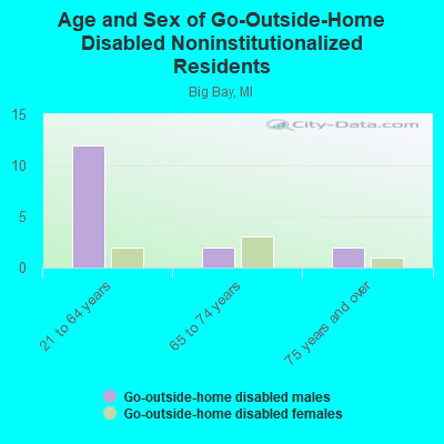 Age and Sex of Go-Outside-Home Disabled Noninstitutionalized Residents