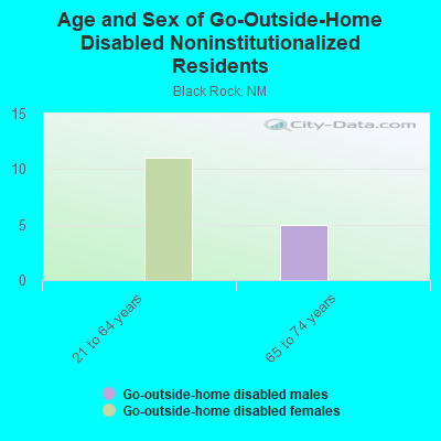 Age and Sex of Go-Outside-Home Disabled Noninstitutionalized Residents