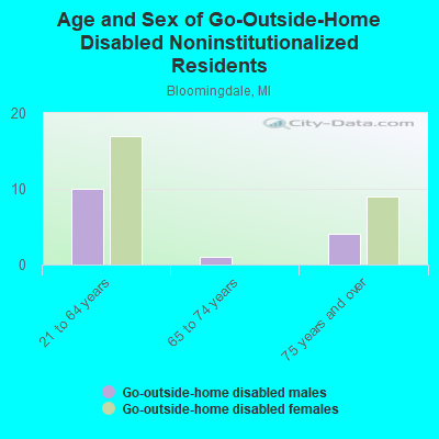 Age and Sex of Go-Outside-Home Disabled Noninstitutionalized Residents