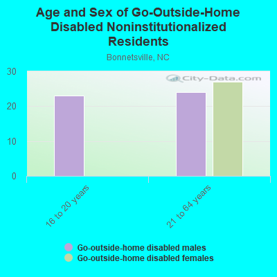 Age and Sex of Go-Outside-Home Disabled Noninstitutionalized Residents