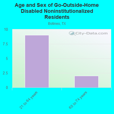 Age and Sex of Go-Outside-Home Disabled Noninstitutionalized Residents