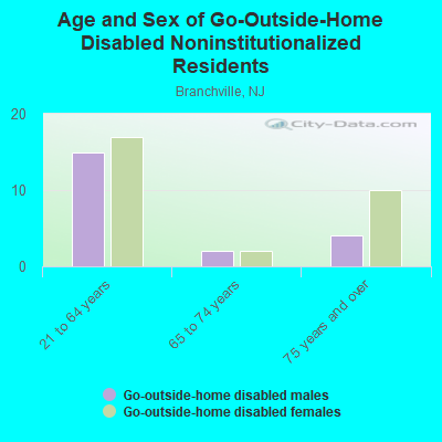 Age and Sex of Go-Outside-Home Disabled Noninstitutionalized Residents