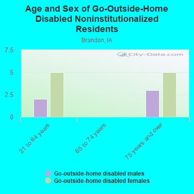 Age and Sex of Go-Outside-Home Disabled Noninstitutionalized Residents