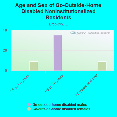 Age and Sex of Go-Outside-Home Disabled Noninstitutionalized Residents