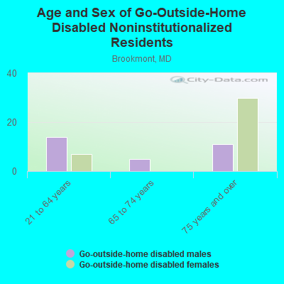 Age and Sex of Go-Outside-Home Disabled Noninstitutionalized Residents