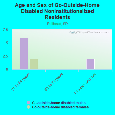 Age and Sex of Go-Outside-Home Disabled Noninstitutionalized Residents