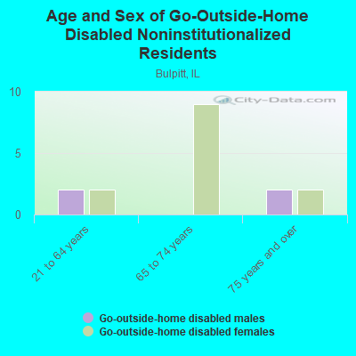 Age and Sex of Go-Outside-Home Disabled Noninstitutionalized Residents