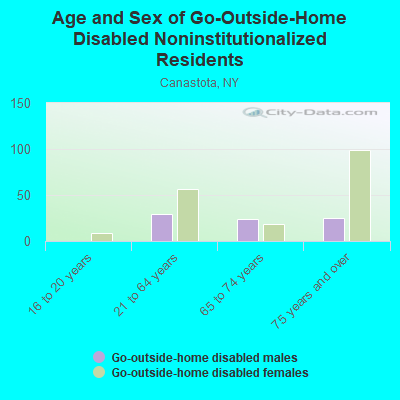 Age and Sex of Go-Outside-Home Disabled Noninstitutionalized Residents