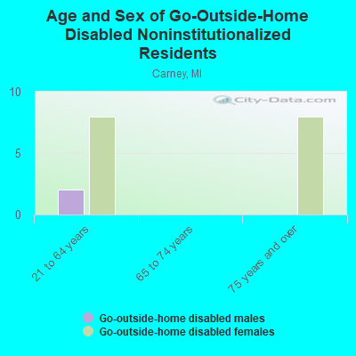 Age and Sex of Go-Outside-Home Disabled Noninstitutionalized Residents