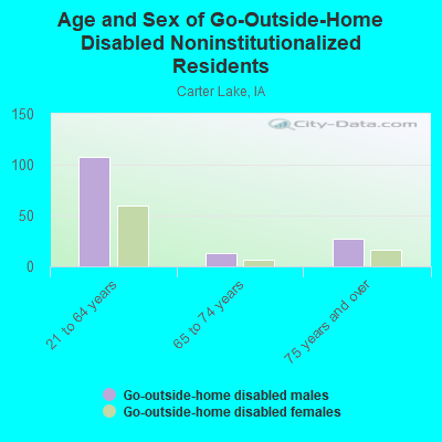 Age and Sex of Go-Outside-Home Disabled Noninstitutionalized Residents