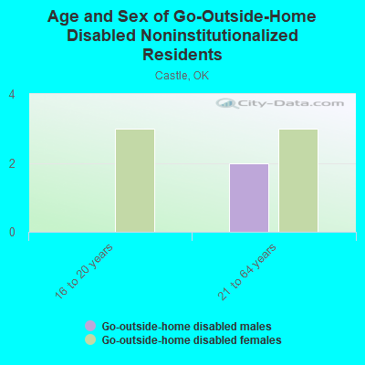 Age and Sex of Go-Outside-Home Disabled Noninstitutionalized Residents