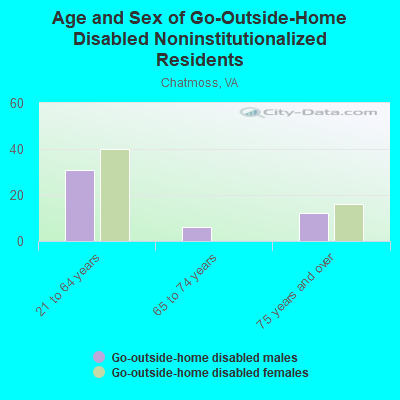 Age and Sex of Go-Outside-Home Disabled Noninstitutionalized Residents