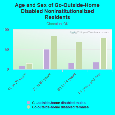 Age and Sex of Go-Outside-Home Disabled Noninstitutionalized Residents