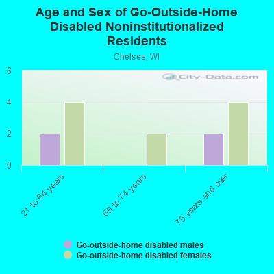 Age and Sex of Go-Outside-Home Disabled Noninstitutionalized Residents