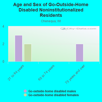 Age and Sex of Go-Outside-Home Disabled Noninstitutionalized Residents