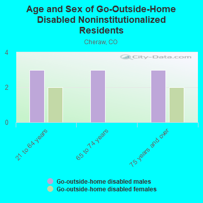 Age and Sex of Go-Outside-Home Disabled Noninstitutionalized Residents